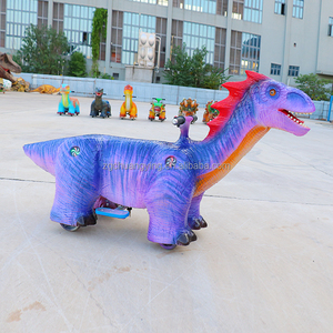 Vente chaude résistant à l'usure quatre roues jeton monnayeur dessin animé Style dinosaure jouet voitures à vendre pour les enfants - Product Image 2