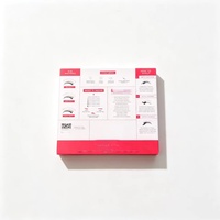 Boîte cadeau magnétique en forme de livre, personnalisée, de qualité supérieure, robuste et durable, avec fenêtre en PVC pour l'emballage d'un kit de démarrage pour les cils