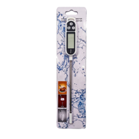 Termometer Makanan Digital TP300 Instant Read dengan Probe Stainless Steel 150mm, Sensor Suhu Daging untuk Dapur, BBQ, Panggangan, dan Memanggang