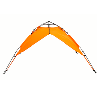 Tenda Dome Otomatis Hidrolik 3-4 Orang, Mudah Dipasang, Dua Lapis, Tahan Air, Ringan, untuk Berkemah di Luar Ruangan, Cocok untuk Empat Musim