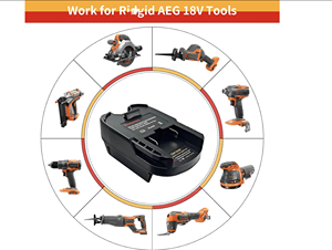 Mt18ar Batterij Converter Voor Mak Ita 18V Lithium Batterij Bl1850b Bl1840b Om Mee Te Werken Voor Wegwerken Gid <span class=keywords><strong>Aeg</strong></span> 18V Li-Ion Elektrisch Gereedschap - Product Image 3