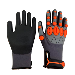Guantes de Seguridad Industriales TPR para la Construcción en Campos Petroleros, Resistentes a Cortes e Impactos, para Mecánicos - Product Image 1