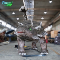 Dinosaure géant à cou long animatronique de la marque Gecai, idéal pour les parcs d'attractions et les zones scéniques.