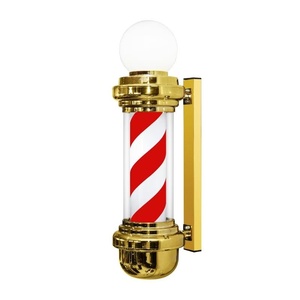 Wholesale Hair Salon Turn Light Hairdressing Logo Light <b>Wall</b> Hanging Rotating Led Fashion Turn Light Barber Pole <b>Set</b> - Product Image 3