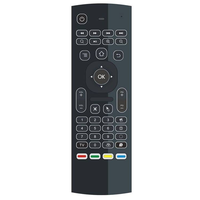 MX3 Mini 2.4G Nirkabel ABS Mouse Udara Otomatis Suara Mini LED Remote Control Keyboard 10-15m untuk Smart Android TV Box