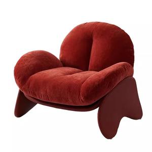 Canapé-lit simple paresseux de design moderne italien Fauteuil en velours durable pour hôtel et villa Salon inclinable Style minimaliste italien - Product Image 6