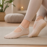 Chaussettes basses en tricot pour femmes, invisibles, antidérapantes, avec logo personnalisé, en coton, pour barre, trampoline, pilates, yoga