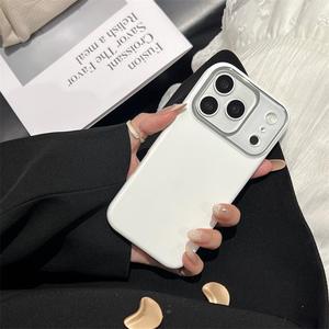 Liquid skin feel case suitable for iPhone 17/16 Pro Max anti-drop <b>cover</b> 13/14 phone case for iPhone 15 Pro simple solid color - Product Image 5