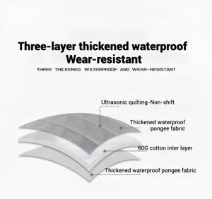 Хит продаж, Всесезонная ортопедическая кровать для собак, кошек, собак, с эффектом памяти, с защитой от тревожности, съемная ортопедическая кровать для домашних животных с водонепроницаемым внутренним покрытием из ТПУ - Product Image 5