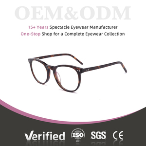 Vente en gros <span class=keywords><strong>de</strong></span> montures <span class=keywords><strong>de</strong></span> lunettes optiques classiques rétro à imprimé léopard personnalisées en acétate pour femmes, pour un usage quotidien - Product Image 1