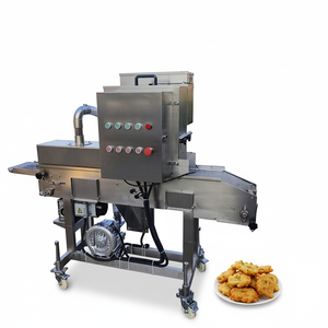 Hamburgerpatty-broodjesmachine, kroketten-broodjesapparaat, automatische broodjesmachine voor gebakken loempia's - Product Image 1