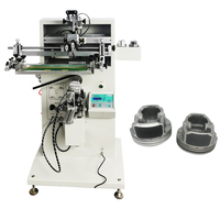 Máquina de Impresión de Serigrafía Semiautomática de 1 Color para Productos Cilíndricos, Vasos de Papel, Pistones