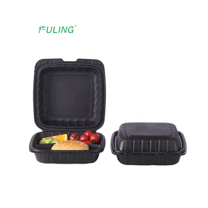 Hộp Đựng Thực Phẩm Pp Chứa Khoáng Chất Tự Nhiên Hộp Đựng Thực Phẩm Lấy Đi Hộp Đựng Thức Ăn Nhanh Có Bản Lề 3 Ngăn Sinh Học - Product Image 1