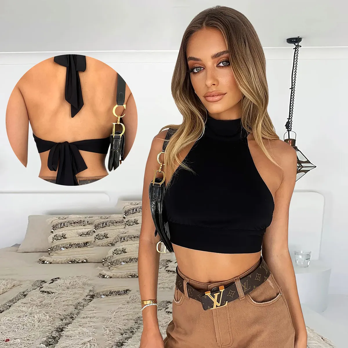 2022 Ins Shirts Summer Women Tops Blouses Sexy Crop Top Female Women Off Shoulder Backless Casual Clothing