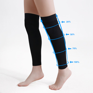 Chaussettes de compression montantes unisexe en nylon souple, haute élasticité, personnalisables, pour la protection des jambes et des cuisses, idéales pour les activités sportives estivales multiples - Product Image 3