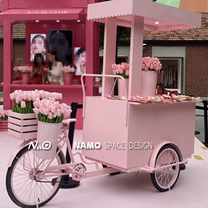 Affichage de promotion de magasin mobile de collations de marché de nuit de chariot de vente à trois roues - Product Image 6