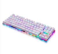 Motospeed Baru K87S Keyboard Mekanikal Berkabel USB Outemu Kailh Switch Gamer Keyboard 87 Tombol RGB Mechanical Gaming Keyboard