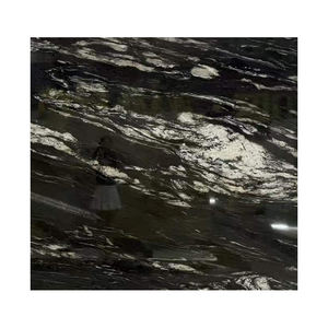 Brilliance Offre Spéciale tempête cosmique dalle de marbre noir cambrien profil bas digne et de haute qualité - Product Image 5