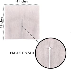 Esponja de drenaje de traqueotomía médica cortada como O e Y, utilizada para controlar las secreciones de traqueotomía y prevenir la obstrucción de las secreciones - Product Image 4