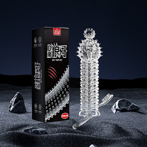 Jeu de cristaux Ji Yu, ensemble de crocs de loup, extra long, épais et volumineux, jouet sexuel pour couple, ensemble de stimulation profonde portable pour homme, pour adultes - Product Image 1