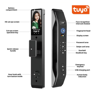 Maniglia per Porta Intelligente INFINOVA in Lega di Alluminio con WiFi per Riconoscimento Facciale, Impronta Digitale e Controllo App - Product Image 2