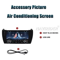 Panneau de climatisation HD AC 10,25 pouces pour BMW Série 5 2011-2017, écran tactile LCD grand format pour le contrôle du climat