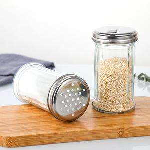 Household Glass Sugar Salt Spice <strong>Shaker</strong> 330ml Seasoning Jar Kitchen Oil <strong>Vinegar</strong> Bottle BBQ Condiment Storage Container Wholesale - Product Image 3
