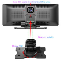 Pantalla Grande de 10.26 Pulgadas, Pantalla Táctil Portátil, Reproductor Multimedia con Carplay y Android Auto, Pantalla Inalámbrica para Automóvil