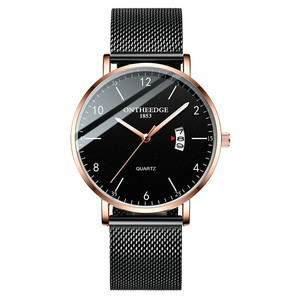 ONTHEEDGE Fashion Luxury Brand Design Stainless Steel <strong>Silver</strong> Mesh Band Sport Wrist <strong>Watch</strong> for <strong>Men</strong> Quartz <strong>Watch</strong> <strong>Men</strong> - Product Image 2