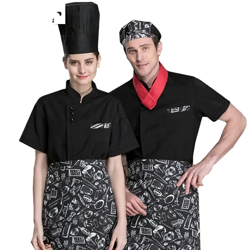 Ristorante uniforme Bar uniforme cameriere/cameriera uniformi vita grembiule uomo adulto pittura grembiuli caso chef cooking