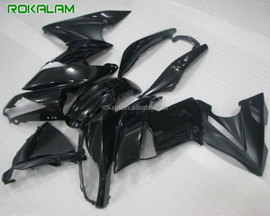 Carenados negros para motocicleta Kawasaki, piezas de moto <span class=keywords><strong>ER</strong></span>-<span class=keywords><strong>6F</strong></span> 2009 <span class=keywords><strong>2010</strong></span> 2011 650R ER6F 650 <span class=keywords><strong>ER</strong></span> <span class=keywords><strong>6F</strong></span> ABS, kit de carenado para carrocería de motocicleta - Product Image 1