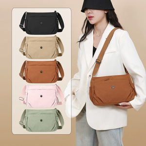 Women's Horizontal Square Shoulder Bag Water Resistant Lightweight Casual Everyday Use Front Pocket Spring 2025 - Product Image 1