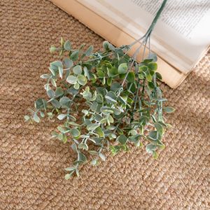 Bouquet de fleurs artificielles en eucalyptus CallaFloral, vert, PVC, décoration intérieure, artisanat de mariage - Product Image 3