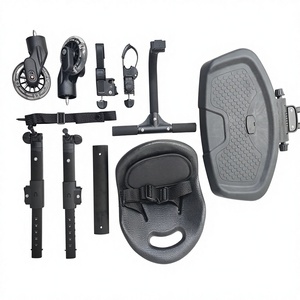 Passeggino 2-in-1 con Telaio in Lega di Alluminio Durevole, Sedile Rimovibile, Pedana Regolabile per Stare in Piedi, Accessorio per Passeggino - Product Image 4