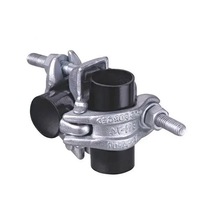 Coupleur de double échafaudage en acier forgé galvanisé à chaud, type pivotant, avec boulons robustes de qualité 8.8, norme EN74/BS139