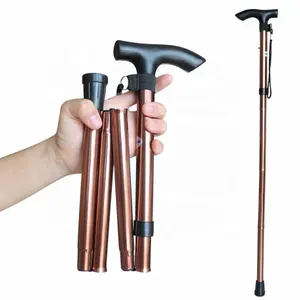 접을 수 있는 경량 조정가능한, 휴대용 손 걷는 지팡이를 위한 Foldable 걷는 지팡이