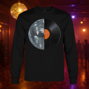 Disco Ball Lp Vinyl Record Retro 70S Vintage Music T-shirt à manches longues - Product Image 3