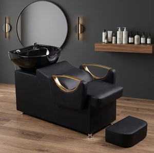 Promotion exceptionnelle : Fauteuil de lavage et de spa capillaire pour salon de coiffure, personnalisable, confortable, avec fonction massage et bac intégré - Product Image 1