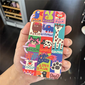 เคสโทรศัพท์มือถือลายกราฟฟิตี้สัตว์ สไตล์สมุดโน้ต สำหรับ <span class=keywords><strong>iPhone</strong></span> 17 Pro Max  วัสดุซิลิโคน<span class=keywords><strong>กัน</strong></span><span class=keywords><strong>กระแทก</strong></span> ลายการ์ตูน - Product Image 4