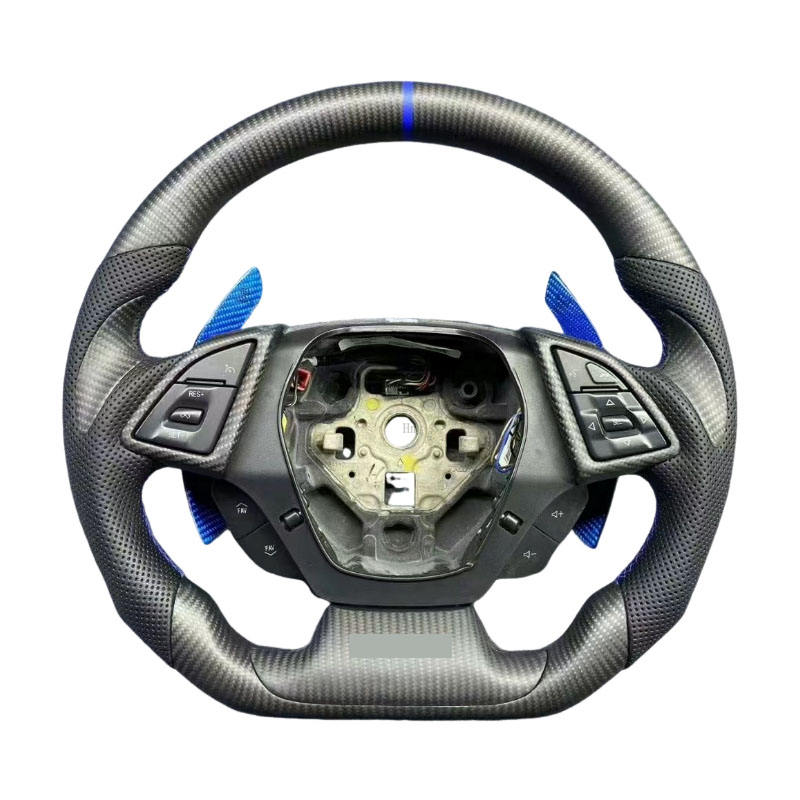 คาร์บอนไฟเบอร์ + หนังพรุน + แถบสีฟ้า ST