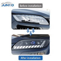 Mise à niveau des phares à LED dynamiques Junyo pour Audi Q7 2006-2015, passage aux nouveaux feux de jour à LED de style projecteur