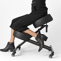 Silla de Rodillas con Altura Ajustable, Ergonómica, Correctora de Postura, Taburete de Rodillas para Soporte Lumbar