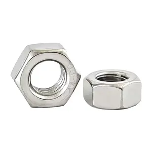 Hardware fastener nuts supplier hex hexagon zinc galvanized fine thread nut 4mm 5mm 6mm