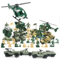 Figura de Soldado y Caballo de Guerra de Plástico de 5 cm, Modelo Militar de la Segunda Guerra Mundial, Juguete Militar para Niños, Modelo 51c, Embalaje en Caja con Soporte para Tarjetas