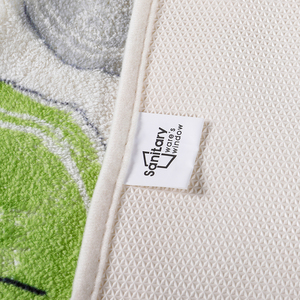 Alfombrilla de baño de pelo de poliéster de franela de 75x45 CM personalizada, absorbente de agua, TPR, antideslizante, impresión Digital, bonita para uso doméstico y hotelero - Product Image 3