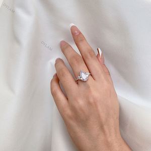 Dylam <b>Ring</b> Couples <b>Set</b> for Females Big Luxury Expensive <b>Silver</b> Wedding <b>Rings</b> Couple Price <b>Silver</b> Wedding <b>Rings</b> - Product Image 2