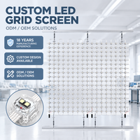 Pixel LED RGB extérieur pour affichages multimédias sur façade de bâtiment - DMX512, sources lumineuses ponctuelles programmables, indice de protection IP67.