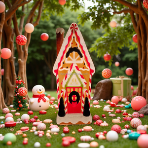 36in Outdoor Christmas Gingerbread House Decor <b>Holiday</b> Gifts - Product Image 3