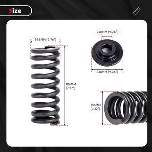 Kit de resortes de válvulas de motor 1131 para Honda Civic D16 D16Y8 D16Z6, admisión y escape, acero negro, piezas de repuesto - Product Image 2