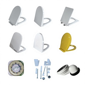 Fabricante de alta calidad de plástico de cierre suave cubierta de asiento de inodoro familia <span class=keywords><strong>Wc</strong></span> redondo PP gran oferta <span class=keywords><strong>tapa</strong></span> de asiento - Product Image 1